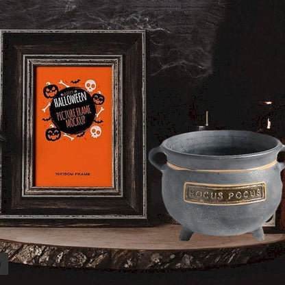 Halloween Decoration Witch Cauldron Serving Bowl Plastic Candy Bucket